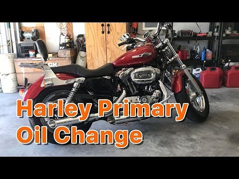 Harley Davidson Sportster Primary Oil Change