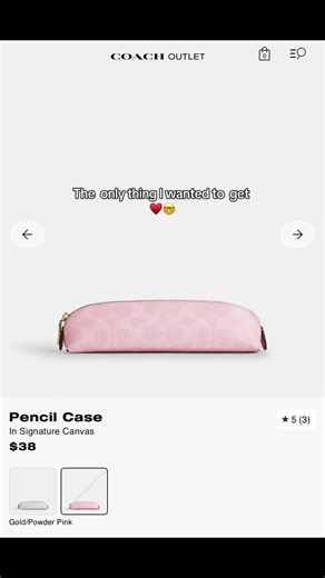 Pink powder coach collection ❤️ | coach pencil case