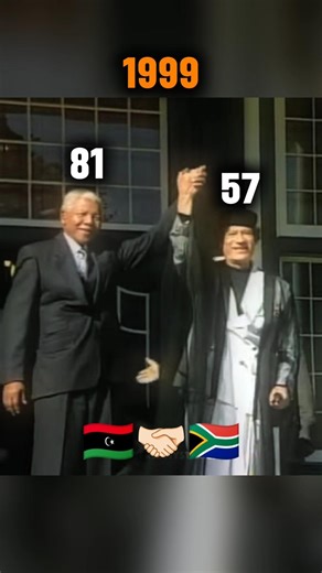 Gaddafi and Nelson Mandela meeting 🇱🇾🤝🏻🇿🇦 #gaddafi #nelsonmandela #geopolitics #short #shorts