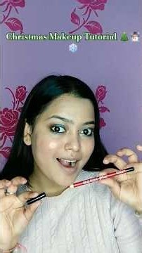 Christmas Glam Makeup Tutorial ✨🎄 | Party Ready Look#ytshorts #makeup #christmas #snow