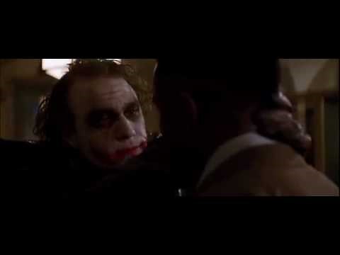Heath Ledger as The Joker - Why so serious? scene