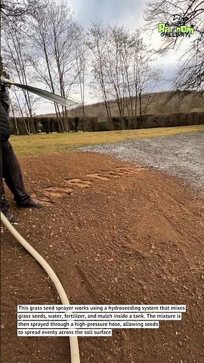 This Grass Seed Sprayer Makes Lawn Growth Faster | Hydroseeding Machine