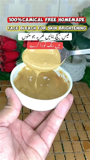 Best homemade face bleach for skin brightening #cleanskin #cleanskincare #homeremedies #skincare
