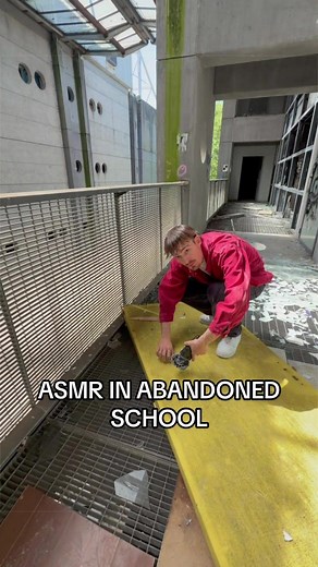 ASMR IN ABANDONED SCHOOL #ASMR #asmrsounds #sleep #school #tomasmr | tom asmr