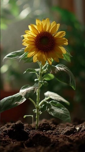 Sunflower Blooming | Beautiful Time-Lapse of Sunflower Opening in Full Sunlight 🌻🌞