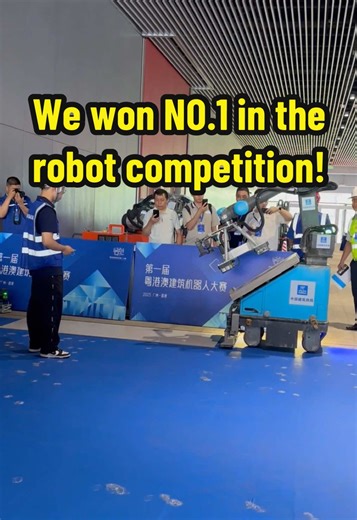 Pavepal participated in the 1st Guangdong-Hong Kong-Macao Greater Bay Area Robotics Competition in July 8!With P900’s stable and efficient performance,we finally won the game!#constructionrobot #roboticcompetitions #constructiontech #tilework #floortiles #tiling #buildingtechnology