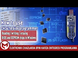 How to program BIOS chip and EEPROM with CH341A Programmer? (detailed explanation)
