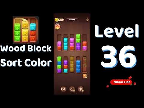 Wood Block Sort Color Level 36 Walkthrough 🧱🎨 | Relaxing Puzzle Game | Go Answer