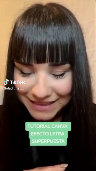 Te enseño a hacer el efecto de letra superpuesta,¿Que te ha parecido el efecto? #canvatutorial #canvatips #canvahack #canva?