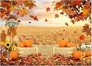 WOLADA Fall Backdrops for Photography Autumn Backdrop 8x6FT 12608