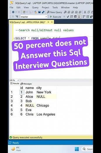 SQL Interview Questions 2024 | Software Engineer #python #sql #coding #sqlfordataengineer #excel