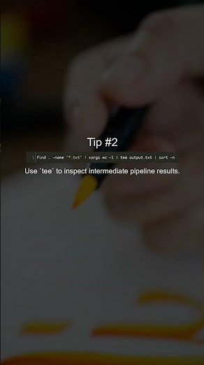 Simplify multi-step processes by piping commands. #Shorts