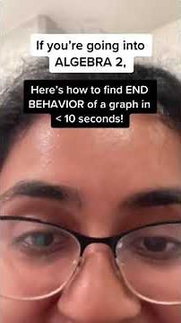 end behavior from a graph in 10 seconds
