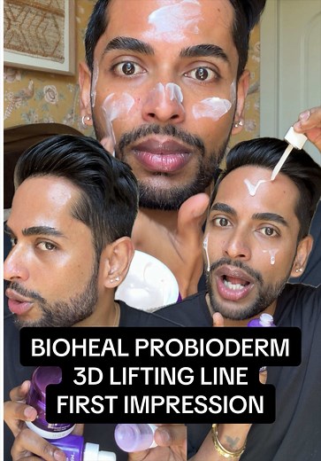 Actual first impression and review of @BIOHEAL BOH Probioderm 3D Lifting Skincare line from #koreanskincare .. can it actually work like a neuro toxin? what’s a lactobacillous ferment? what’s special about this? Is it a SCAM?! Always research about what you put on your face. Read articles and scientific papers and educate yourself. Don’t break your skin barrier looking for glass skin!!! As of now I am IMPRESSED but time will tell!! #biohealboh #3dliftingcreammist #facelift #probiodermliftingcrea