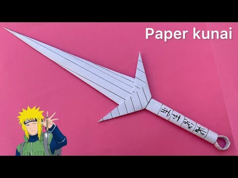 How to make paper kunai minato paper