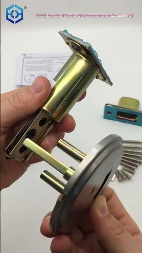 EC571 Vacant Occupied Bathroom Lock in Use Deadbolt with Occupancy Indicator