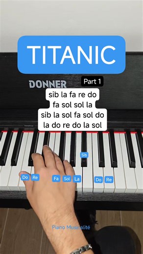 Titanic | Part 1 #piano #pianotutorial #pianolessons #short #pianomusicalite | Piano Musicalité