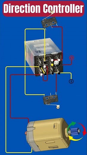 Simple DPDT Relay Direction Controller with Lift Switch | No IC, One Touch Control