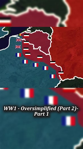 WW1 - Oversimplified (Part 2) - Part-1 #usa🇺🇸 #fypシ゚viral #viralvideo #animation