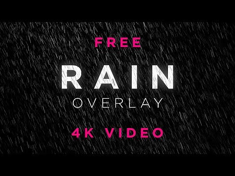Free Rain Overlay Video Loop 4K