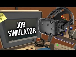 Job Simulator Gameplay Walkthrough Part 1 - HTC VIVE VR OFFICE WORKER