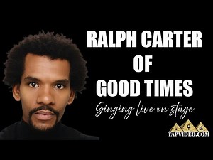 Ralph Carter of Good Times singing live on stage
