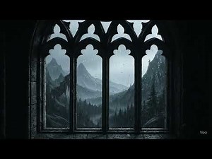 Castle window for Projector and Night and ASMR and Fantasy World