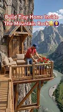 Building a Tiny Home Inside Solid Mountain Rock