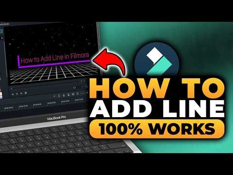 How To Add Line in Filmora (FAST & EASY) | 100% WORKS | NO Yapping, To The Point!