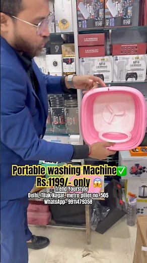 Portable washing machine 1200rs only 😱✅ #portable #washingmachine #shorts