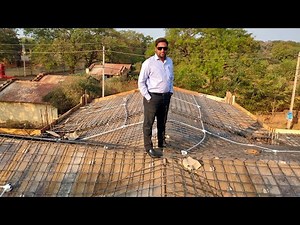 Pitched and butter fly sloped roof design of slab