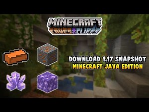 How To Download The 1.17 SNAPSHOT In Minecraft Java Edition.