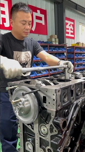 The engine assembly process