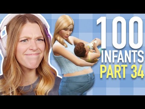 can you have 100 babies all in one lifespan in the sims 4? | 100 INFANT SPEEDRUN | Part 34
