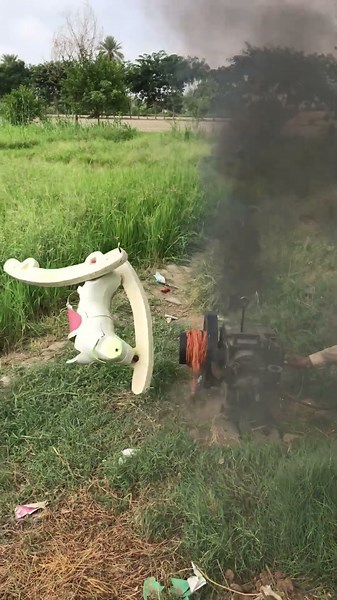 Start Diesel Engine with Horse Toy | Shocking Reverse Crash Trick