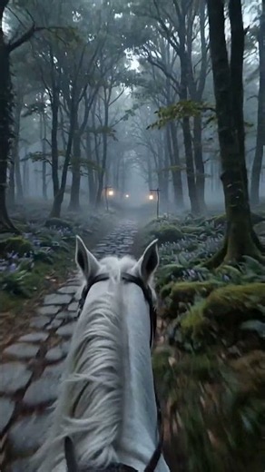 POV: You Ride Into an Enchanted Forest 🐎🌲#pov #dreamy #surreal #relaxing #dreamcore #aivideo