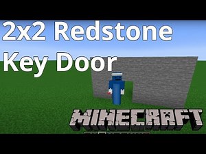Minecraft: 2x2 Redstone Key Door