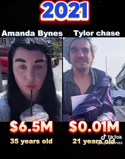 Compare net worth of Amanda Bynes and Tylor chase!#amandabynes #tylorchase #celebrity #networth #usa🇺🇸 #fyp