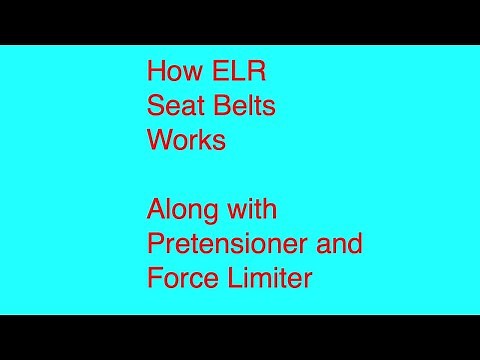 How ELR seat belts work- along with Pretensioner and force limiter