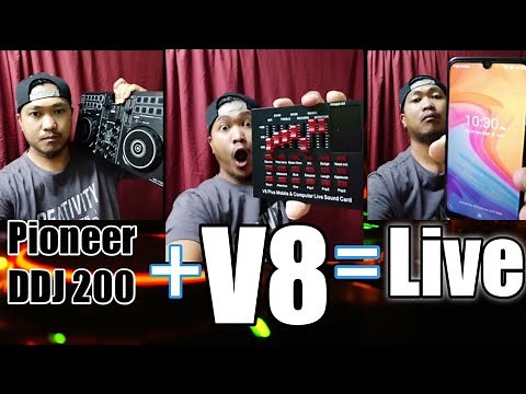How to connect Dj controller in V8