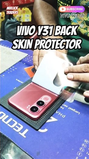 🆕Vivo Y31 5g💂✅mobile back skin membrane protector #protector #vivoy31 #tech #membrane