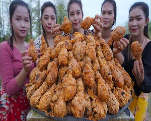7.4K views · 240 reactions | Cooking fried chicken leg recipe - spicy chicken leg | Fox TV | Facebook