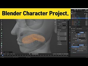 Make tongue | #40 Blender 3d character modeling | head retopology