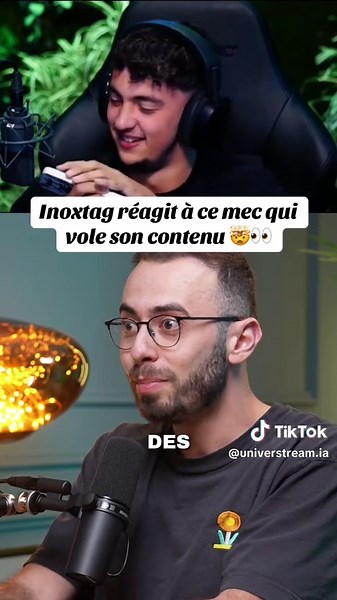 Inoxtag réagit à ce mec qui vole son contnue 🤯👀