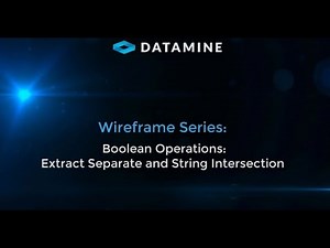 Wireframe Series: Boolean Operations - Extract Separate and String intersection
