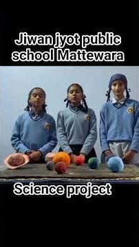 science project solar system Jiwan jyot public school Mattewara #school #project #shorts #top