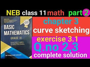 class 11,math,exercise 3.1,curve skecting, Q.no 2,3 : full solution with basic concepts, part 2