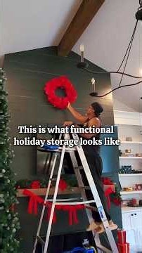 This is what functional holiday storage looks like. #christmasstorage #HomeOrganization #Christmas