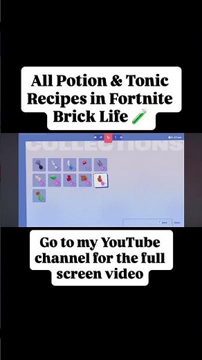 All Potion & Tonic Recipes in Fortnite Brick Life 🧪