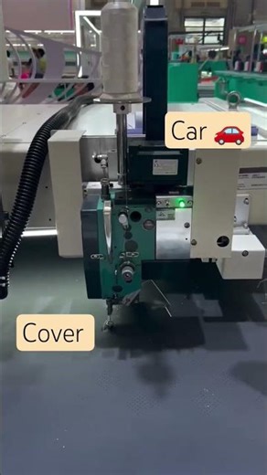 Embroidery 🪡 machine for car seat cover making process #motivation #inspiration #embroiderykit